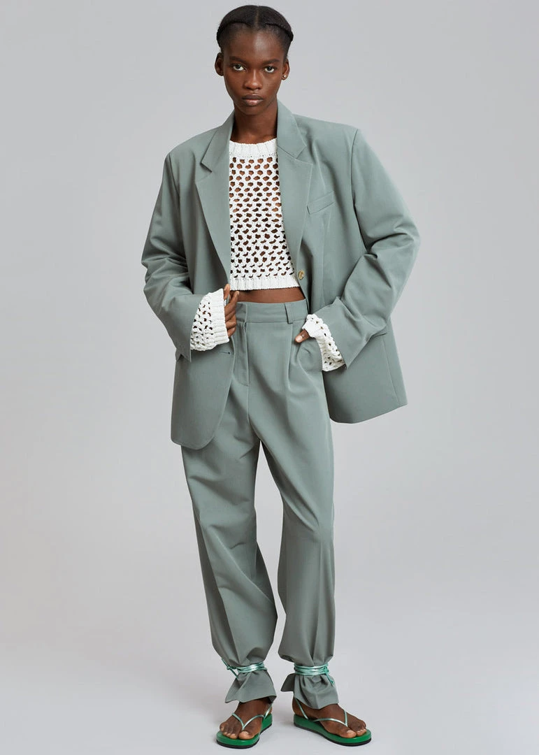 The Frankie Shop CLOTHING Felola Blazer - Sage 6 The Frankie Shop CLOTHING Felola Blazer - Sage