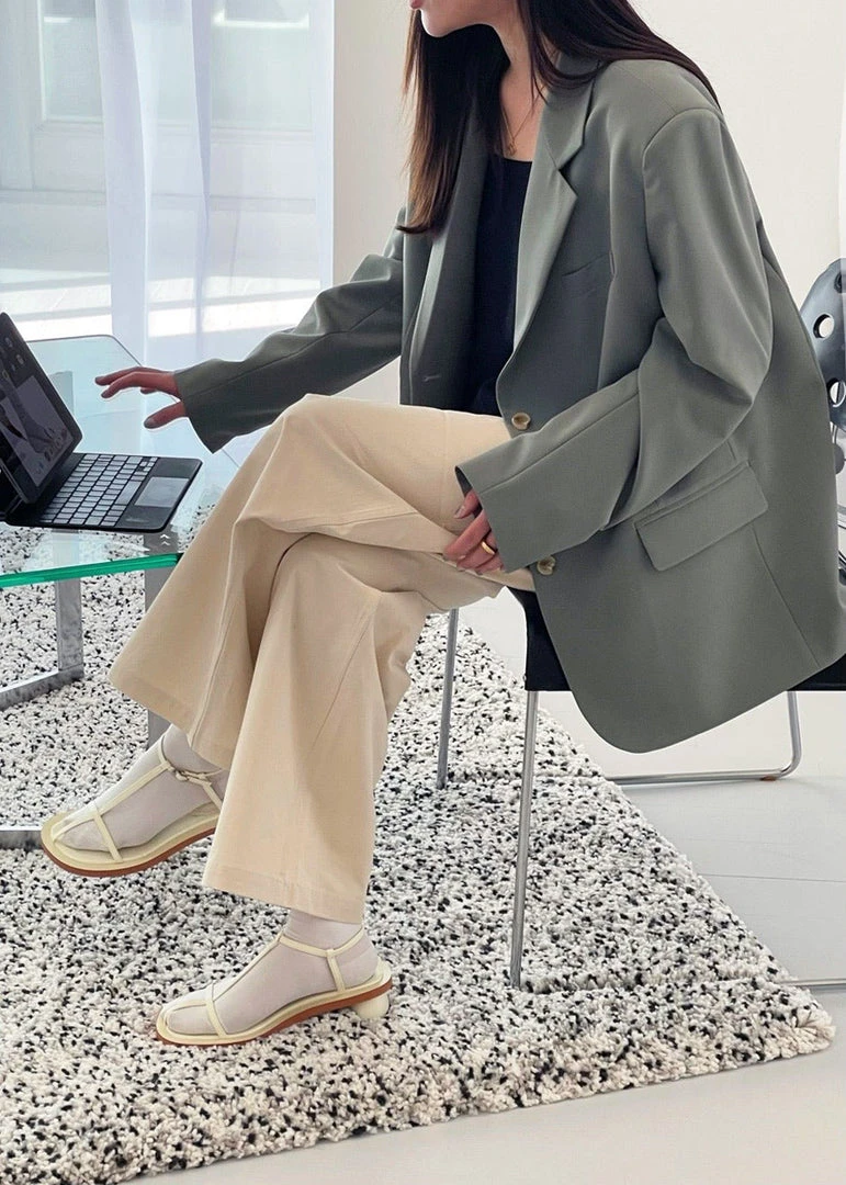 The Frankie Shop CLOTHING Felola Blazer - Sage 3 The Frankie Shop CLOTHING Felola Blazer - Sage