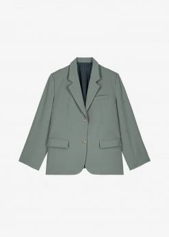 The Frankie Shop CLOTHING Felola Blazer - Sage 17 The Frankie Shop CLOTHING Felola Blazer - Sage