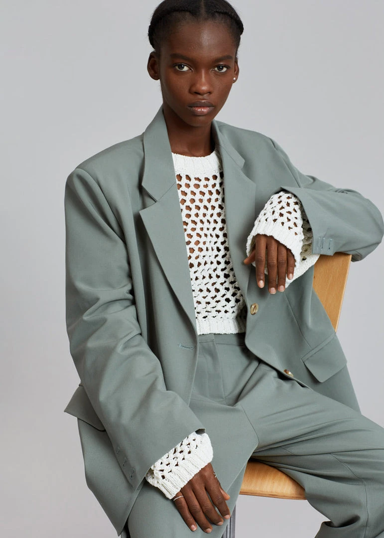 The Frankie Shop CLOTHING Felola Blazer - Sage 7 The Frankie Shop CLOTHING Felola Blazer - Sage