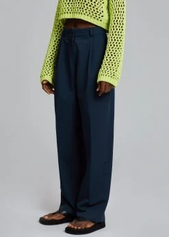 The Frankie Shop CLOTHING Felola Suit Pants - Deep Navy