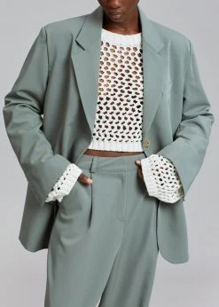 The Frankie Shop CLOTHING Felola Suit Pants - Sage 15 The Frankie Shop CLOTHING Felola Suit Pants - Sage