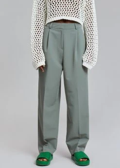 The Frankie Shop CLOTHING Felola Suit Pants - Sage 11 The Frankie Shop CLOTHING Felola Suit Pants - Sage
