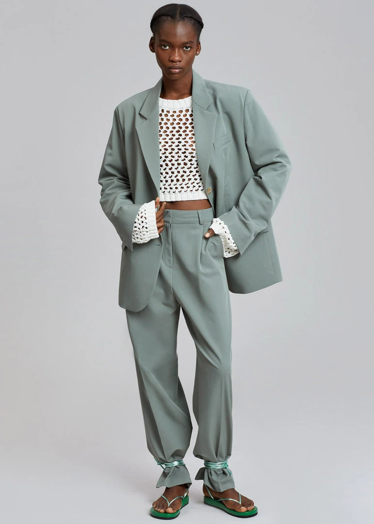 The Frankie Shop CLOTHING Felola Suit Pants - Sage 2 The Frankie Shop CLOTHING Felola Suit Pants - Sage