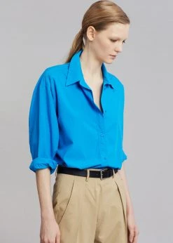 The Frankie Shop Fia Shirt - Cobalt CLOTHING