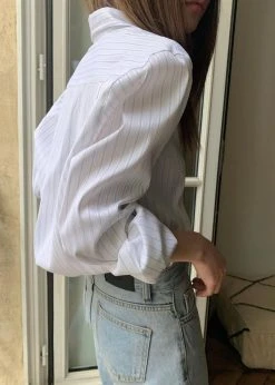 The Frankie Shop Flor Silky Shirt - Pink Stripe