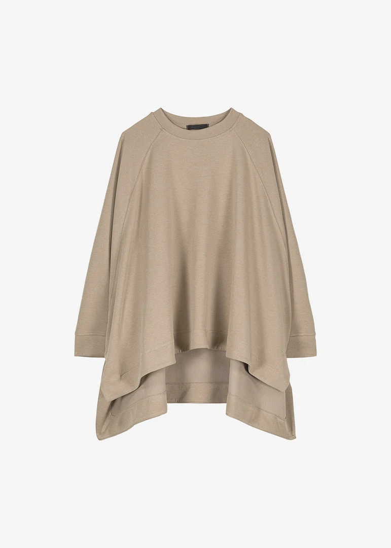The Frankie Shop CLOTHING Fomu Oversized Top - Taupe 8 The Frankie Shop CLOTHING Fomu Oversized Top - Taupe