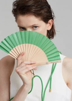 The Frankie Shop TFS X Duvelleroy Take Away Fan - Kelly Green Swimwear
