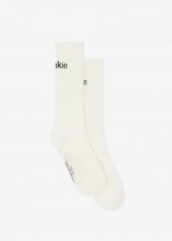 The Frankie Shop CLOTHING Frankie In English Ribbed Socks - Vanilla
