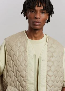 The Frankie Shop Gaby Reversible Vest - Mastic