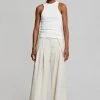 Abigail CLOTHING Gail Pleated Wide Pants - Sand