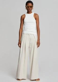 Abigail CLOTHING Gail Pleated Wide Pants - Sand