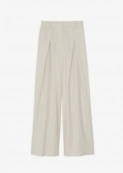 Abigail CLOTHING Gail Pleated Wide Pants - Sand