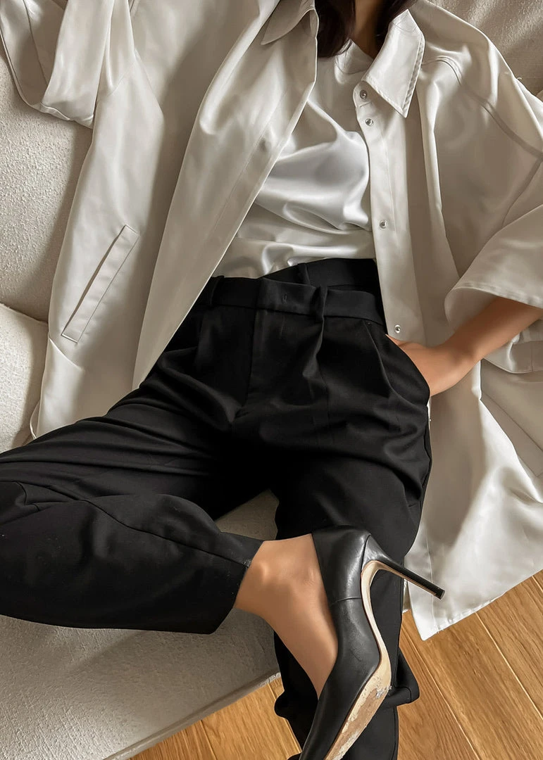 The Frankie Shop Galene Overshirt - Cream 1 The Frankie Shop Galene Overshirt - Cream