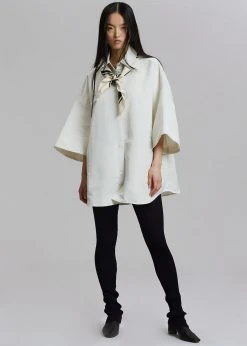 The Frankie Shop Galene Overshirt - Cream 19 The Frankie Shop Galene Overshirt - Cream