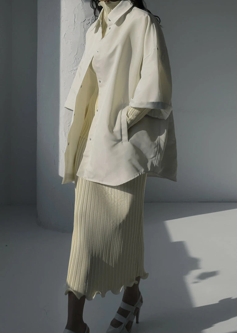 The Frankie Shop Galene Overshirt - Cream 7 The Frankie Shop Galene Overshirt - Cream