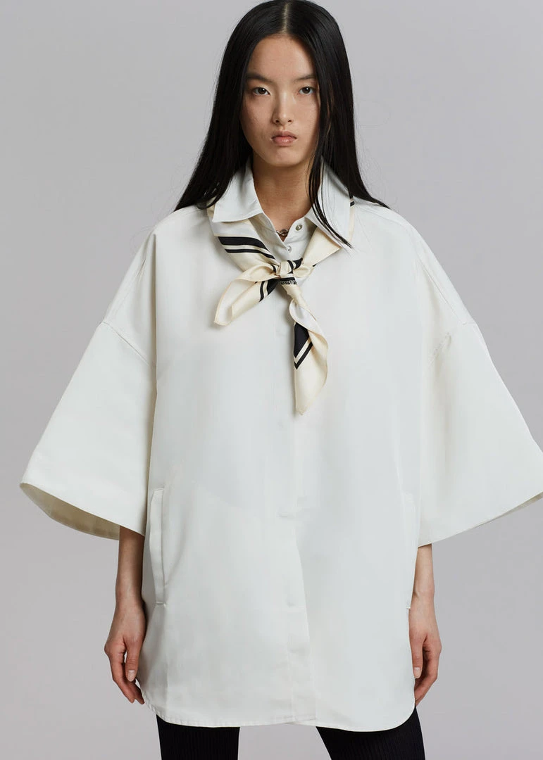 The Frankie Shop Galene Overshirt - Cream 3 The Frankie Shop Galene Overshirt - Cream