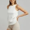 The Plan Galil Crochet Knit Shorts - Beige