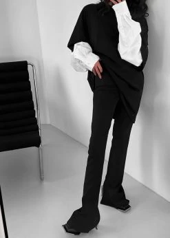 Paper Moon Ganze Layered Oversized Tee - Black