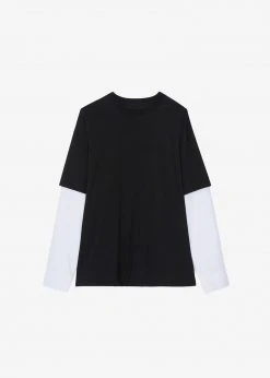 Paper Moon Ganze Layered Oversized Tee - Black