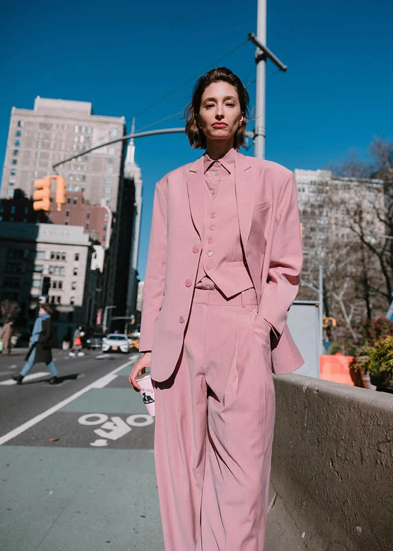 The Frankie Shop CLOTHING Gelso Oversized Blazer - Rose 6 The Frankie Shop CLOTHING Gelso Oversized Blazer - Rose