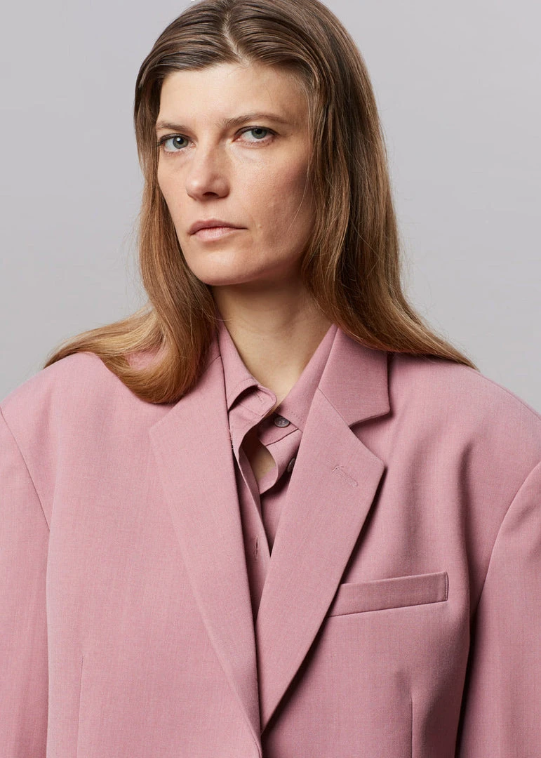 The Frankie Shop CLOTHING Gelso Oversized Blazer - Rose 5 The Frankie Shop CLOTHING Gelso Oversized Blazer - Rose