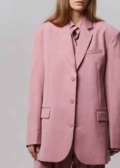 The Frankie Shop CLOTHING Gelso Oversized Blazer - Rose 16 The Frankie Shop CLOTHING Gelso Oversized Blazer - Rose