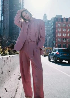 The Frankie Shop CLOTHING Gelso Oversized Blazer - Rose 19 The Frankie Shop CLOTHING Gelso Oversized Blazer - Rose