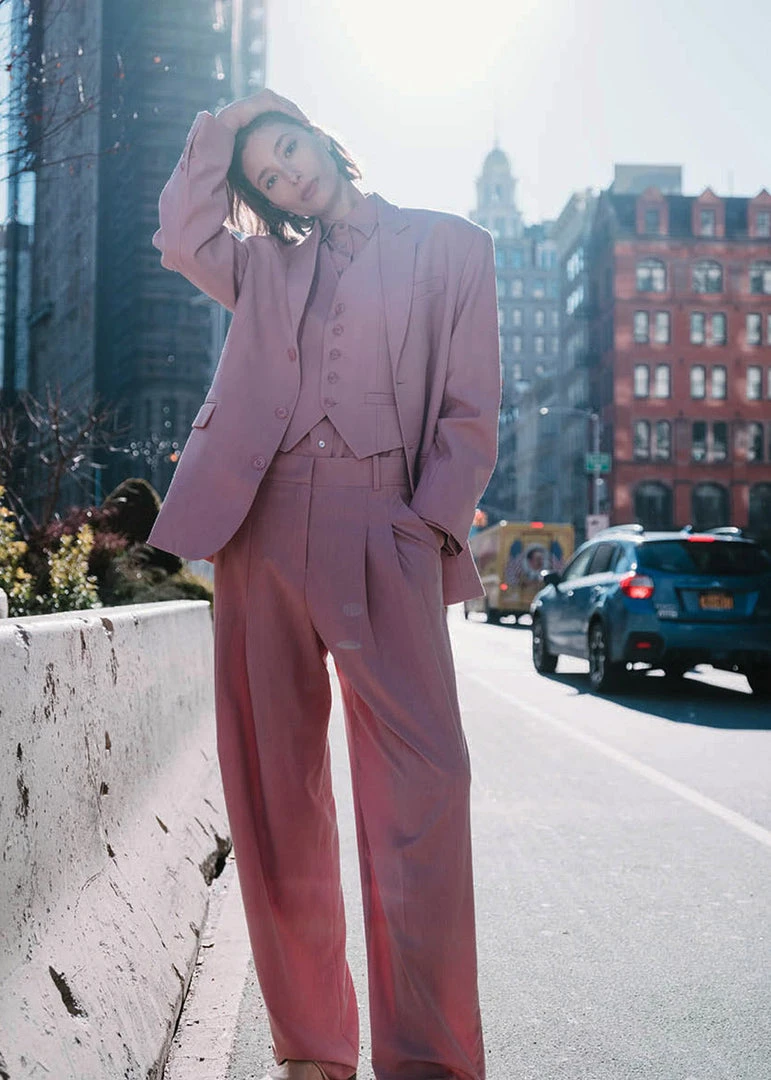 The Frankie Shop CLOTHING Gelso Oversized Blazer - Rose 7 The Frankie Shop CLOTHING Gelso Oversized Blazer - Rose