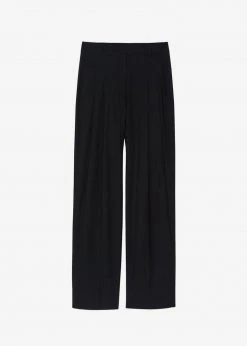 The Frankie Shop Gelso Pleated Trousers - Black CLOTHING
