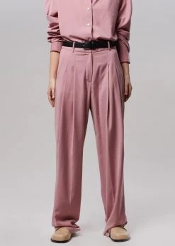 The Frankie Shop CLOTHING Gelso Pleated Trousers - Rose 31 The Frankie Shop CLOTHING Gelso Pleated Trousers - Rose