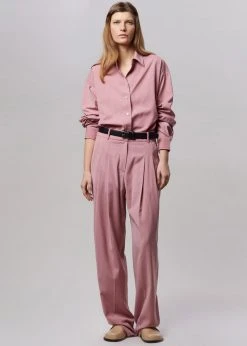 The Frankie Shop CLOTHING Gelso Pleated Trousers - Rose 29 The Frankie Shop CLOTHING Gelso Pleated Trousers - Rose