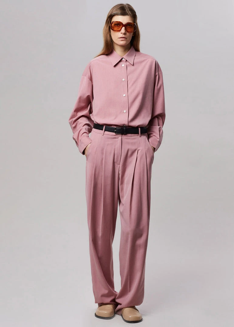 The Frankie Shop CLOTHING Gelso Pleated Trousers - Rose 7 The Frankie Shop CLOTHING Gelso Pleated Trousers - Rose