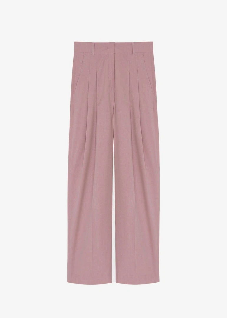 The Frankie Shop CLOTHING Gelso Pleated Trousers - Rose 17 The Frankie Shop CLOTHING Gelso Pleated Trousers - Rose