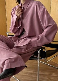 The Frankie Shop Gelso Shirt - Rose CLOTHING