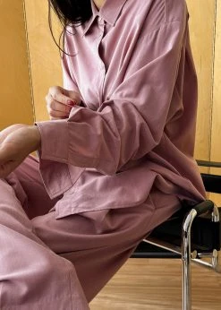 The Frankie Shop Gelso Shirt - Rose CLOTHING