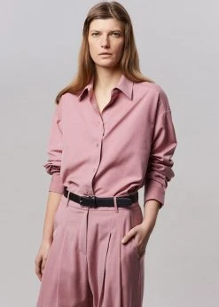 The Frankie Shop Gelso Shirt - Rose CLOTHING