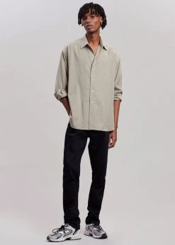 The Frankie Shop Gelso Shirt - Light Taupe Melange