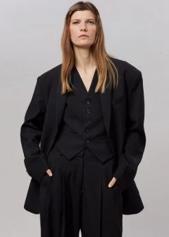 The Frankie Shop CLOTHING Gelso Waistcoat - Black 14 The Frankie Shop CLOTHING Gelso Waistcoat - Black