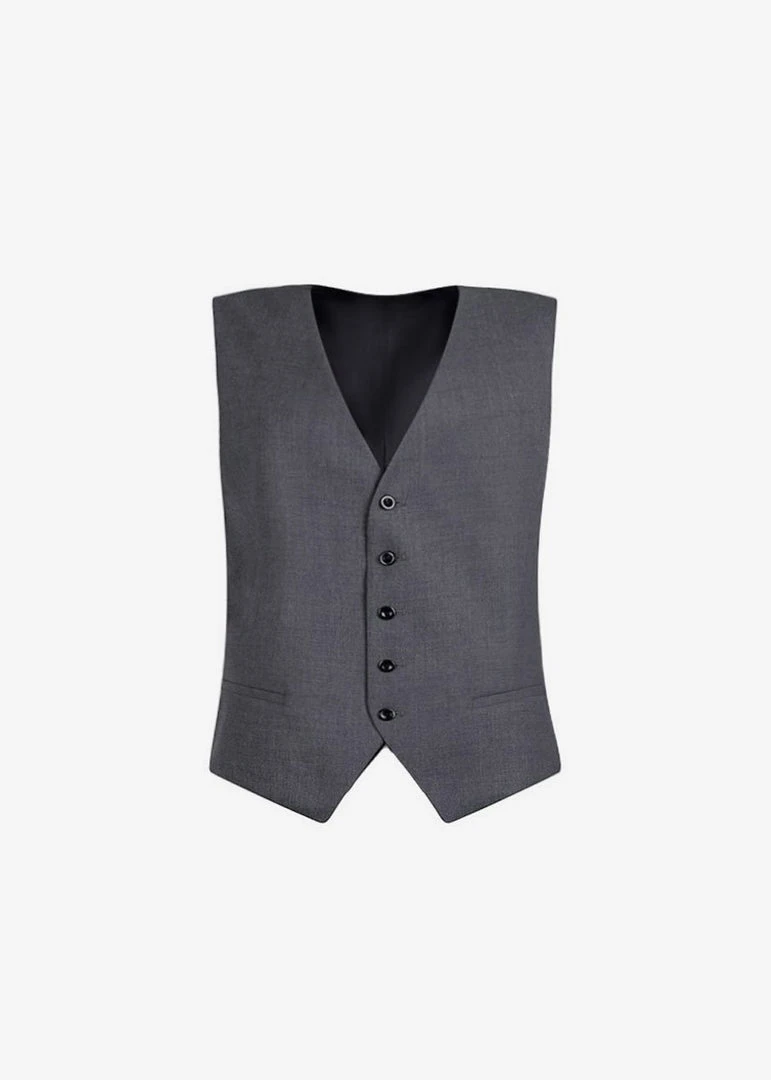 The Frankie Shop CLOTHING Gelso Waistcoat - Dark Grey Melange 17 The Frankie Shop CLOTHING Gelso Waistcoat - Dark Grey Melange
