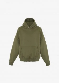 The Frankie Shop Men Gene Hoodie - Dark Olive