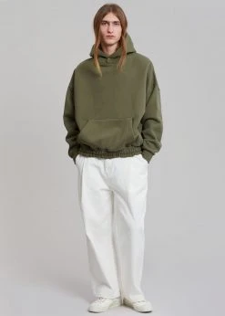 The Frankie Shop Men Gene Hoodie - Dark Olive