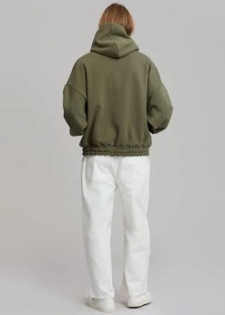 The Frankie Shop Men Gene Hoodie - Dark Olive