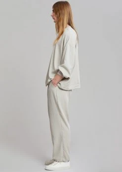 The Frankie Shop Men Geoff String Sweatshirt - Oyster