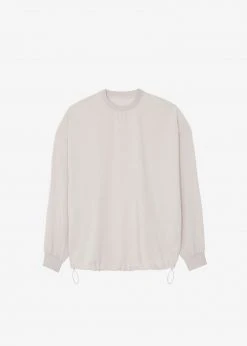 The Frankie Shop Men Geoff String Sweatshirt - Oyster