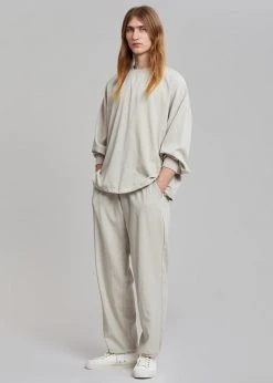 The Frankie Shop Men Geoff String Sweatshirt - Oyster