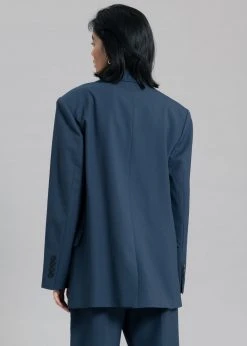 Blossom Georgina Wool Blend Blazer - Navy