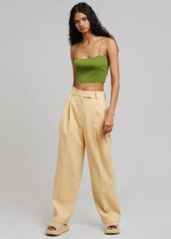 Blossom Georgina Wool Blend Pants - Cornsilk CLOTHING 13 Blossom Georgina Wool Blend Pants - Cornsilk CLOTHING