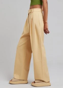 Blossom Georgina Wool Blend Pants - Cornsilk CLOTHING 17 Blossom Georgina Wool Blend Pants - Cornsilk CLOTHING