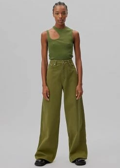 Gestuz Drew Asymmetric Tank - Chive